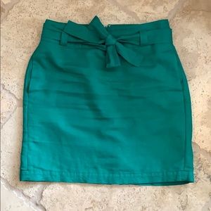 Banana Republic Green Skirt Bow 2